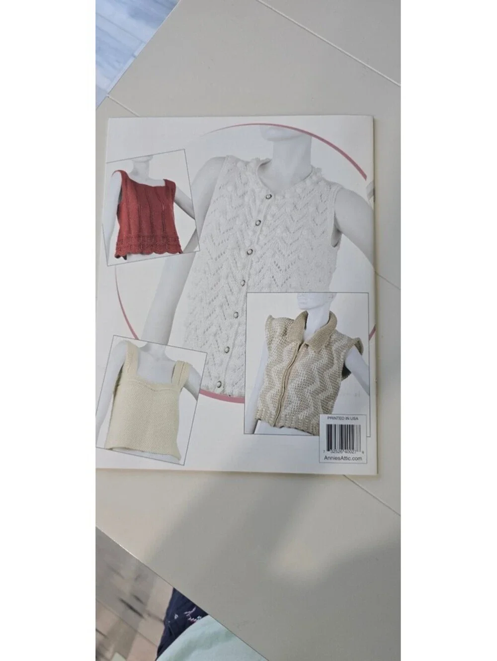 Annie's Attic Knit Summer Tops Pattern Book - 8 Stylish Tops